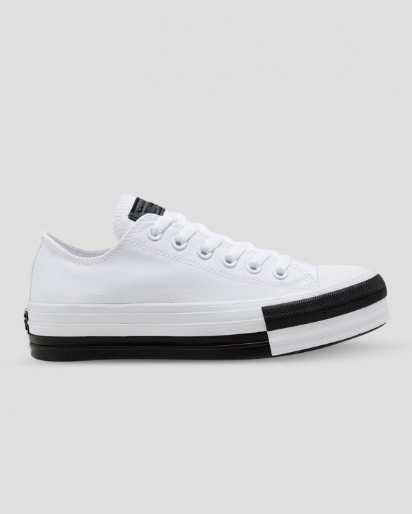 Converse Chuck Taylor All Star Lift Rivals Hvide Sko Danmark - Converse Lave Sneakers Dame - 96810BT